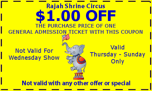Rajah Shrine Circus Coupon